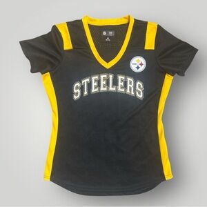 Steelers Black and Yellow V-Neck Jersey